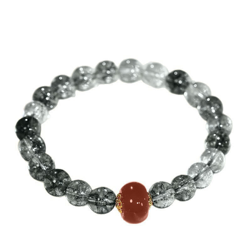 Buddha Stonesグリーンファントムレッドアゲート幸運を呼ぶブレスレット - image 8