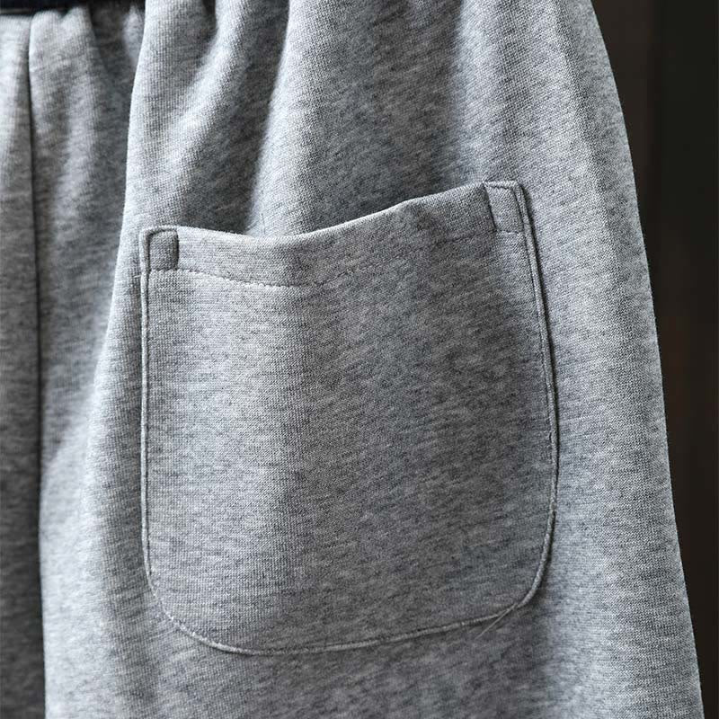 Buddha Stones秋冬 無地 カラーブロック レディース コットンパンツ ポケット付き - image 9