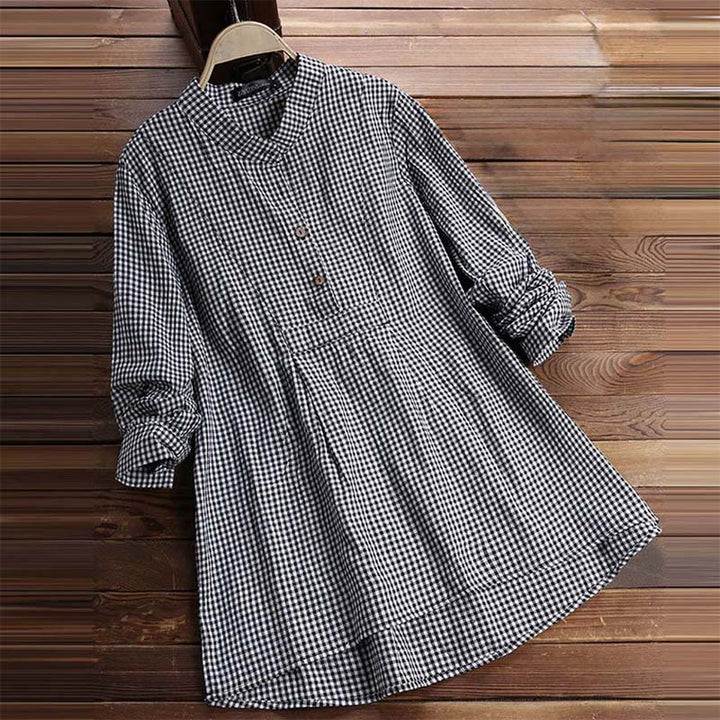Buddha Stonesレディース ボタン 長袖 チェック柄 シャツ - image 6