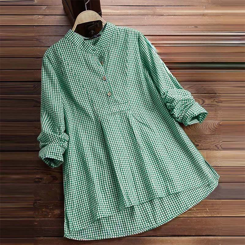 Buddha Stonesレディース ボタン 長袖 チェック柄 シャツ - image 10