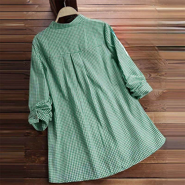 Buddha Stonesレディース ボタン 長袖 チェック柄 シャツ - image 11