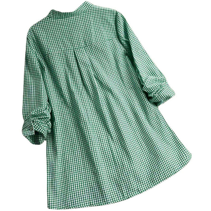 Buddha Stonesレディース ボタン 長袖 チェック柄 シャツ - image 9