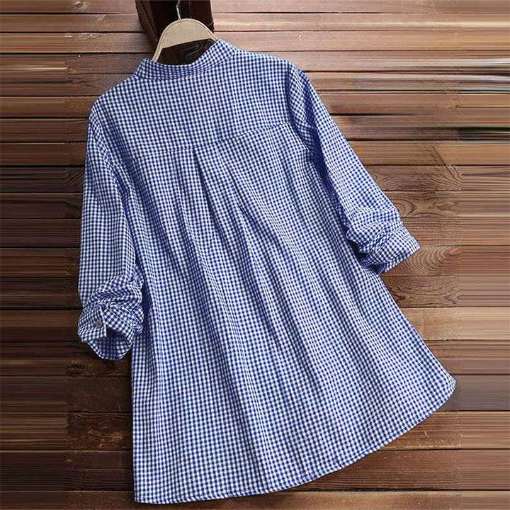 Buddha Stonesレディース ボタン 長袖 チェック柄 シャツ - image 15