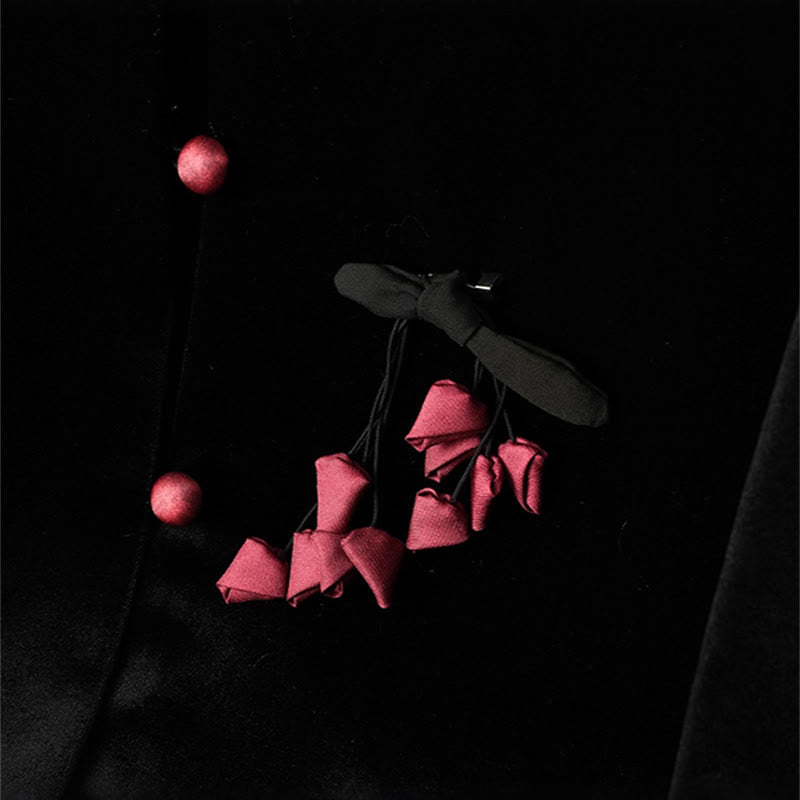 Buddha Stones吊り花デザインレディース長袖厚手ジャケット  - image 8