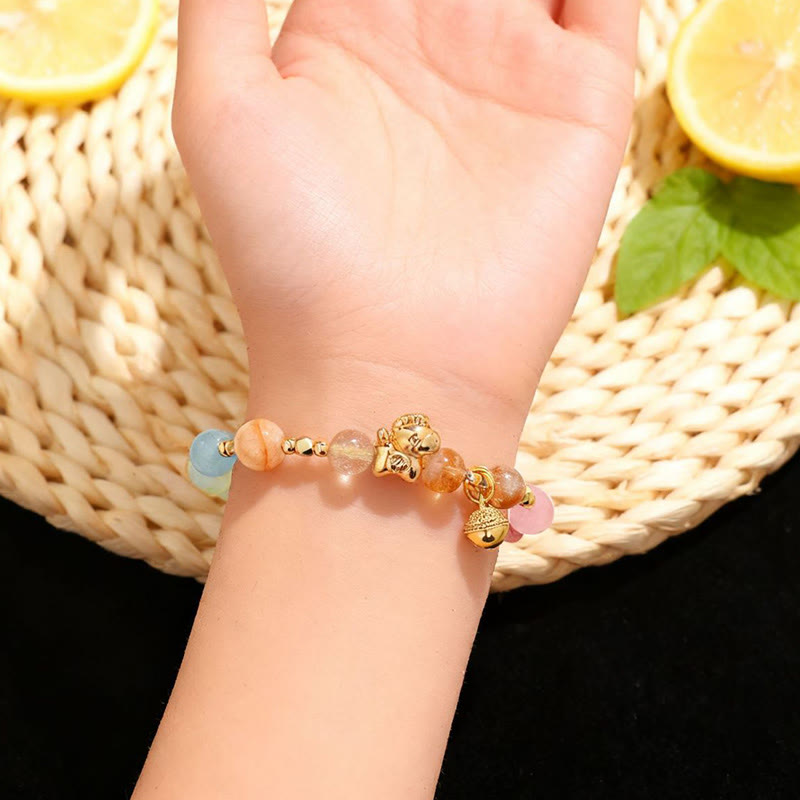 Buddha Stones午年 シトリン アメジスト 各種クリスタル守護ブレスレット - image 9