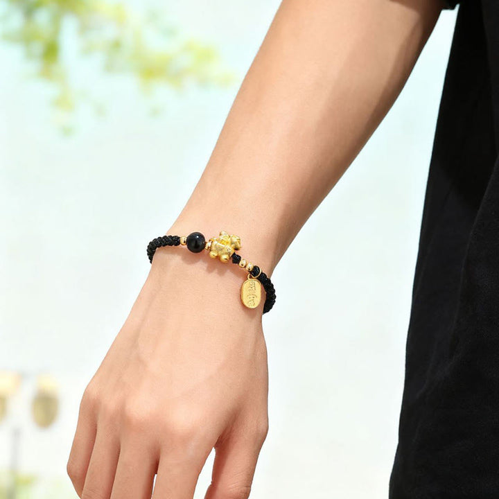 Buddha Stones999スターリングシルバー 馬年 平和と豊かさの成就ストリングブレスレット - image 9