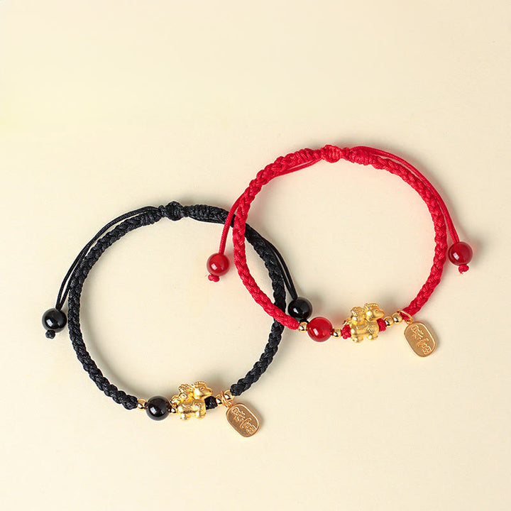 Buddha Stones999スターリングシルバー 馬年 平和と豊かさの成就ストリングブレスレット - image 10