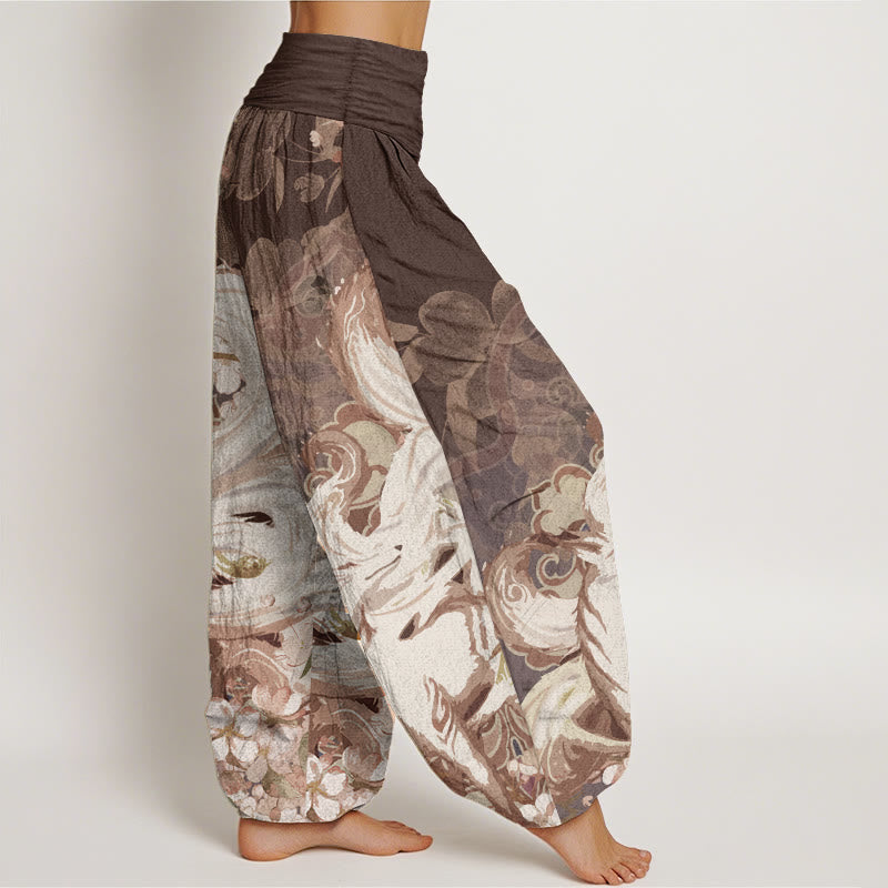 Buddha Stonesコットンフォックス チェリーブロッサム レディース 伸縮性ウエスト ハーレムパンツ - image 6