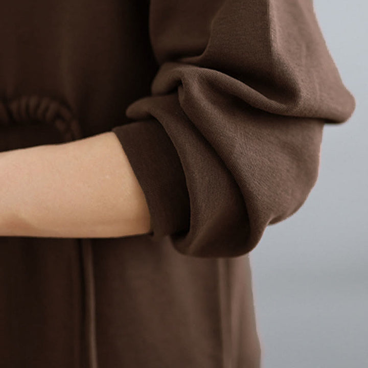 Buddha Stonesプレーン フロッグボタンデザイン クルーネック コットン レディース 長袖 スウェットシャツ - image 13