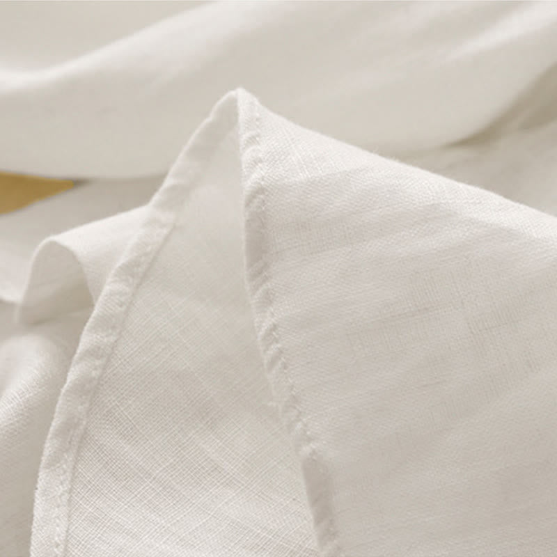 Buddha Stones無地 クルーネック ボタンデザイン レディース コットン 長袖シャツ - image 14