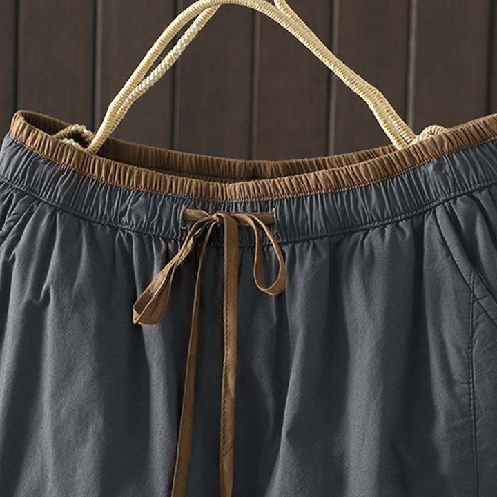 Buddha Stones無地コットン レディース ハーレム サーマルパンツ ポケット付き - image 15