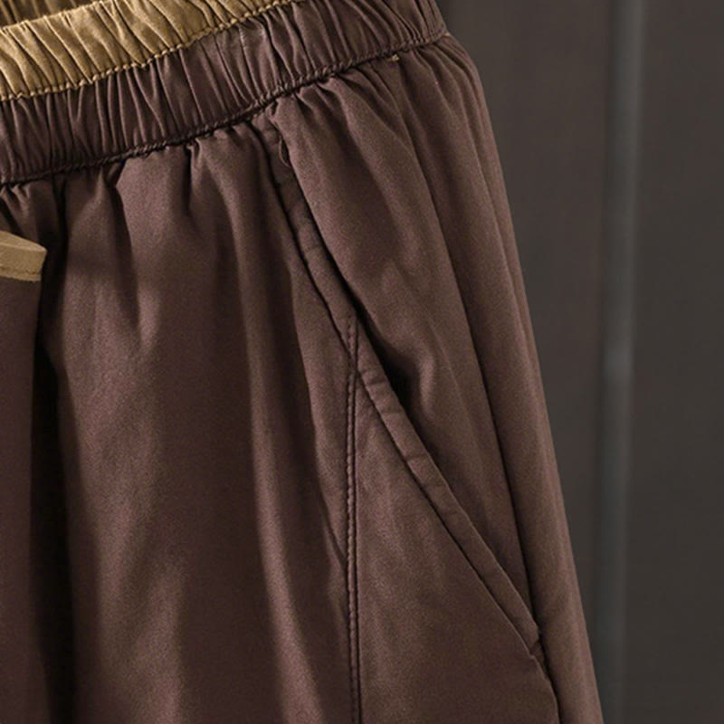 Buddha Stones無地コットン レディース ハーレム サーマルパンツ ポケット付き - image 13