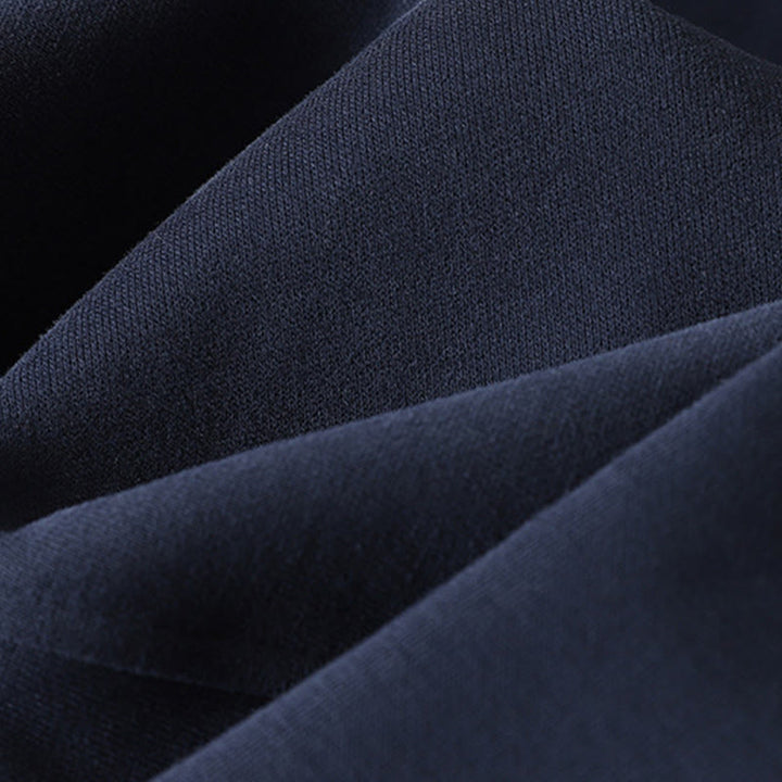 Buddha Stonesミッドナイトブルー ジッパー付き サーマル フリース裏地 コットン レディース ワイドレッグパンツ ポケット付き - image 6