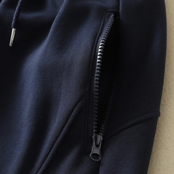 Buddha Stonesミッドナイトブルー ジッパー付き 保温性 フリース裏地 レディース ワイドレッグパンツ ポケット付き - image 4