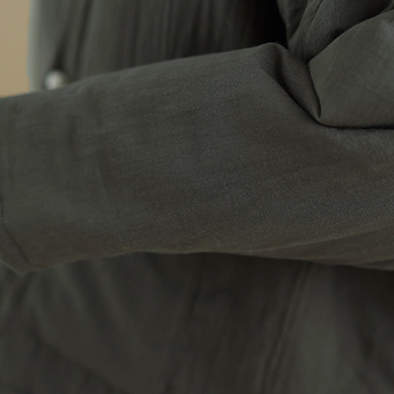 Buddha Stones冬用長袖コットンレディースサーマルジャケット（ポケット付き） - image 22