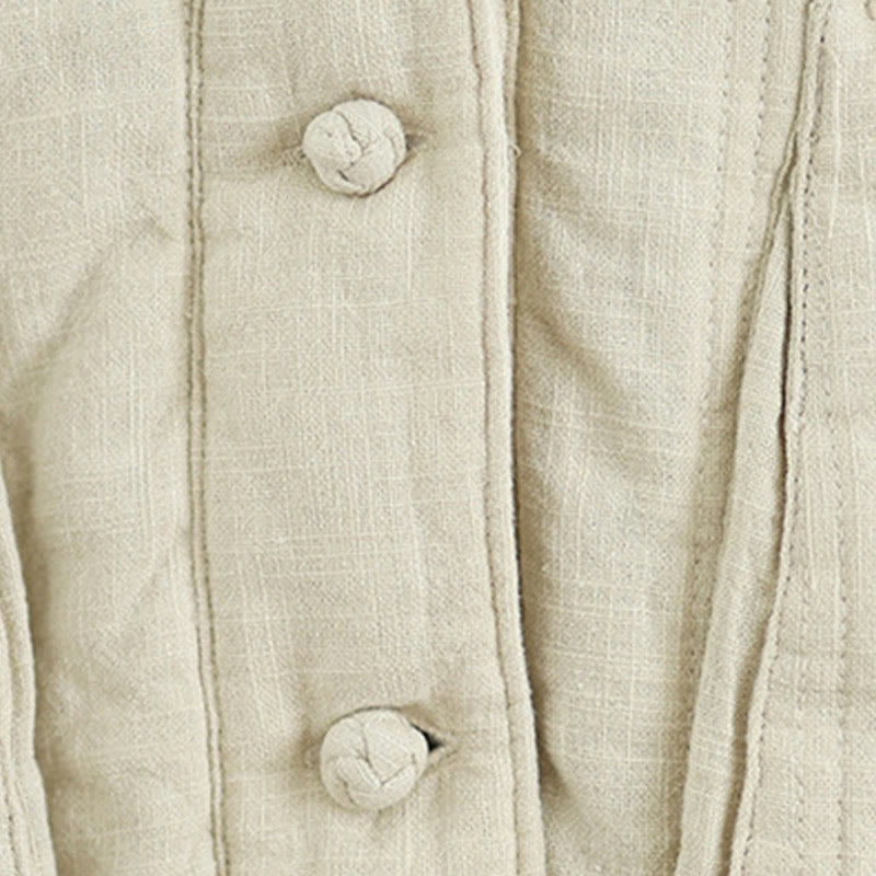 Buddha Stones冬用 無地 長袖 コットン レディース サーマルジャケット ポケット付き - image 12