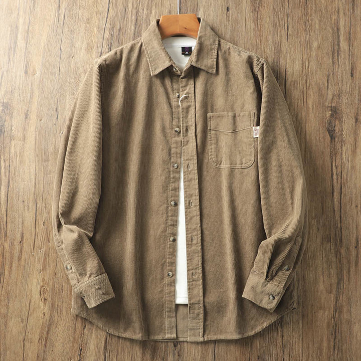 Buddha Stonesラペルコーデュロイ無地メンズ長袖コットン厚手ジャケットポケット付き - ペルー - US/UK/AU40、 EU50 (2XL) - image 0