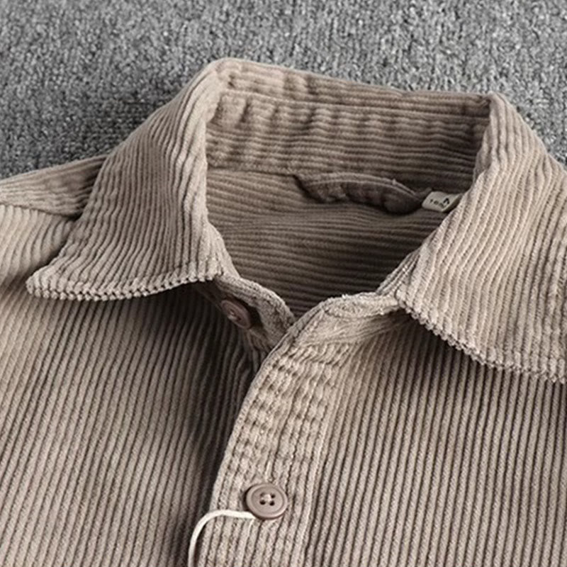 Buddha Stones無地 シングルブレスト ボタン メンズ 長袖 厚手 ジャケット ポケット付き - image 1