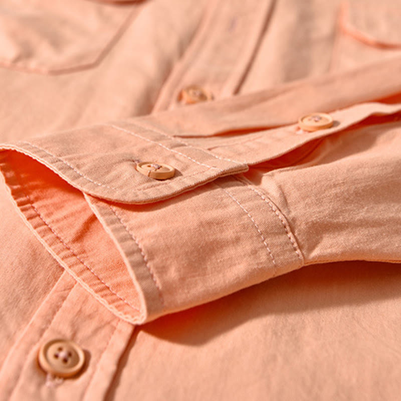 Buddha Stonesクルーネック 無地 メンズ 長袖 コットン 厚手 ジャケット ポケット付き - image 18