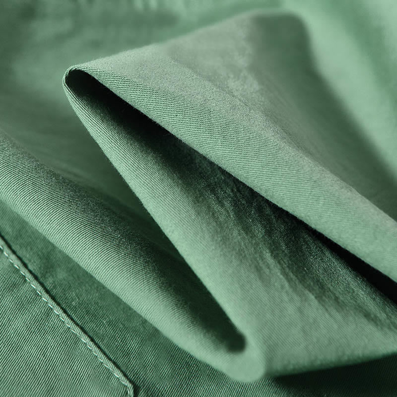 Buddha Stonesクルーネック 無地 メンズ 長袖 コットン 厚手 ジャケット ポケット付き - image 10