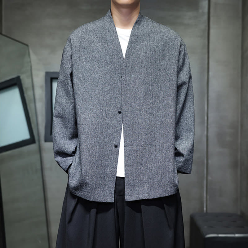 Buddha Stones春秋 無地 長袖 メンズ ジャケット - image 2