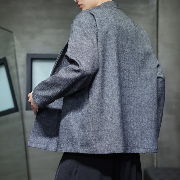 Buddha Stones春秋 無地 長袖 メンズ ジャケット - image 3