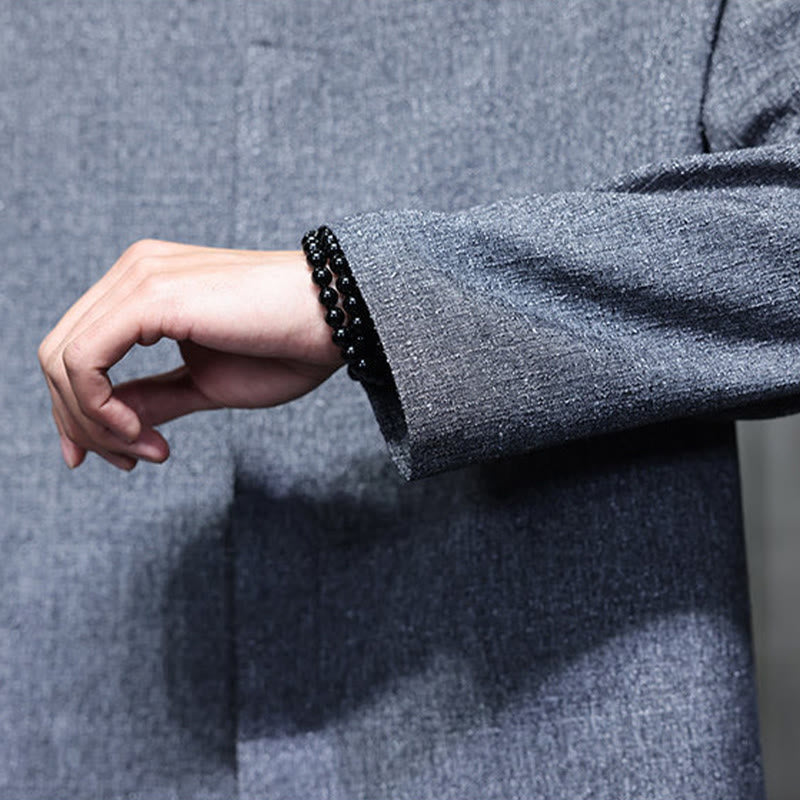 Buddha Stones春秋 無地 長袖 メンズ ジャケット - image 11