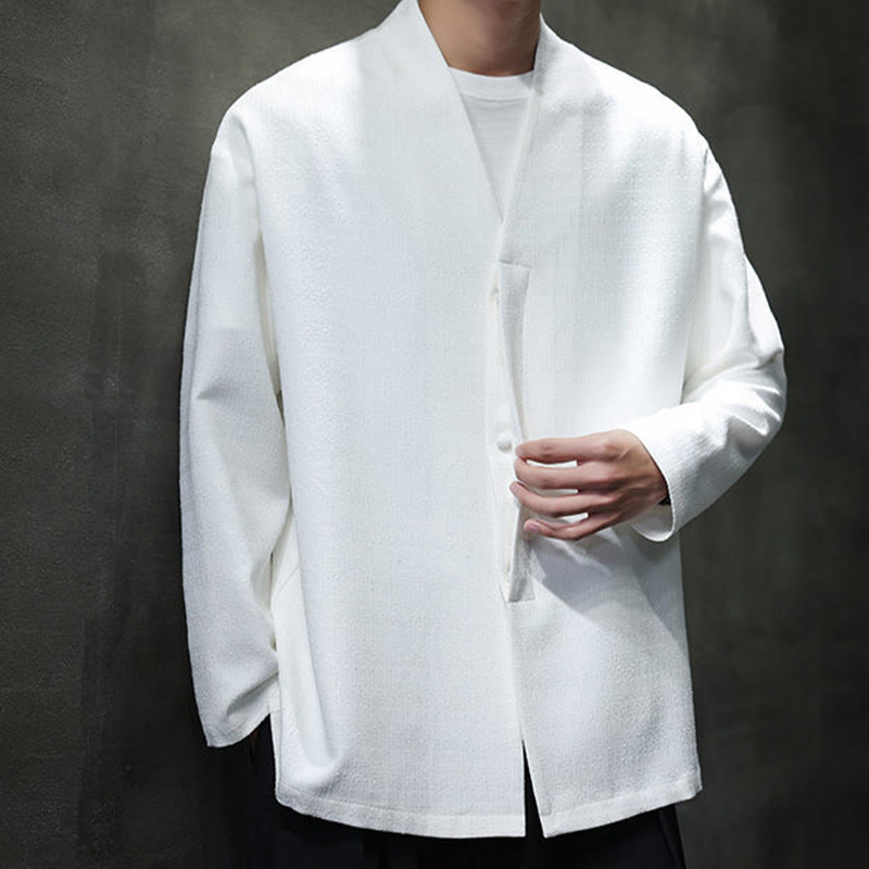 Buddha Stones春秋 無地 長袖 メンズ ジャケット - image 17