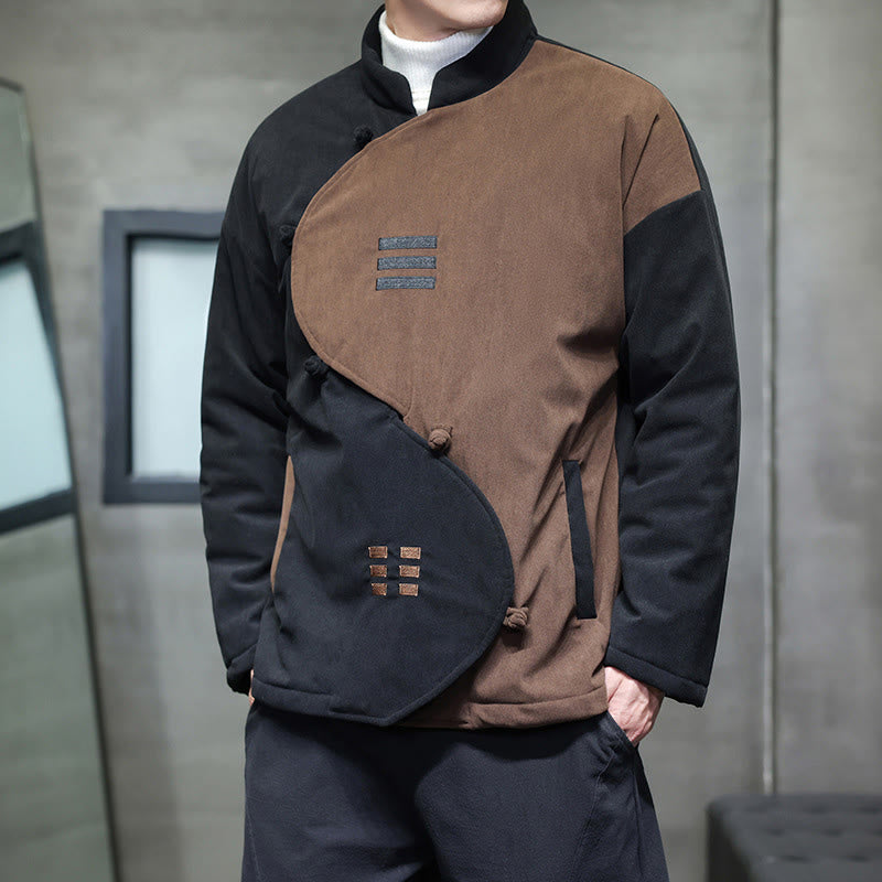 Buddha Stones冬陰陽コーデュロイ 長袖 メンズ ジャケット ポケット付き - image 2