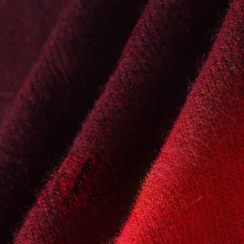 Buddha Stones冬 スタンドカラー グラデーションカラーデザイン 暖かい メンズ 長袖 ニットセーター - image 7