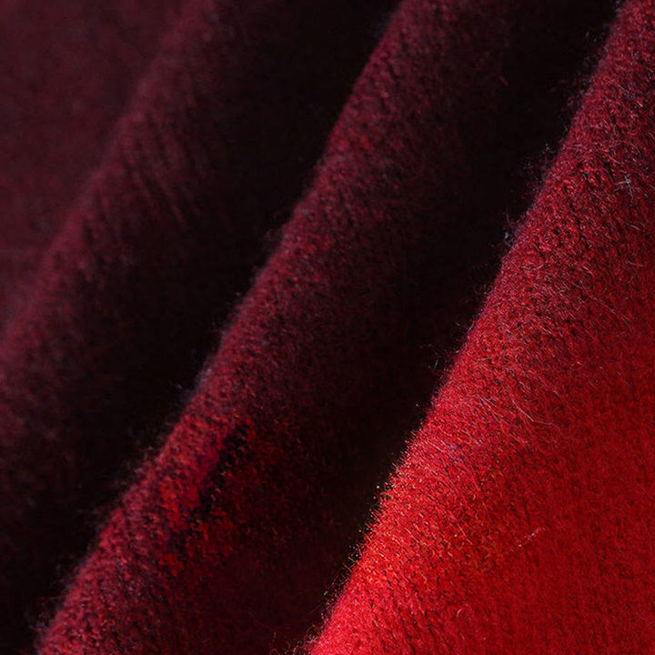 Buddha Stones冬 スタンドカラー グラデーションカラーデザイン 暖かい メンズ 長袖 ニットセーター - image 7