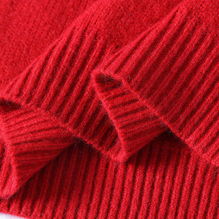 Buddha Stones冬 スタンドカラー グラデーションカラーデザイン 暖かい メンズ 長袖 ニットセーター - image 5