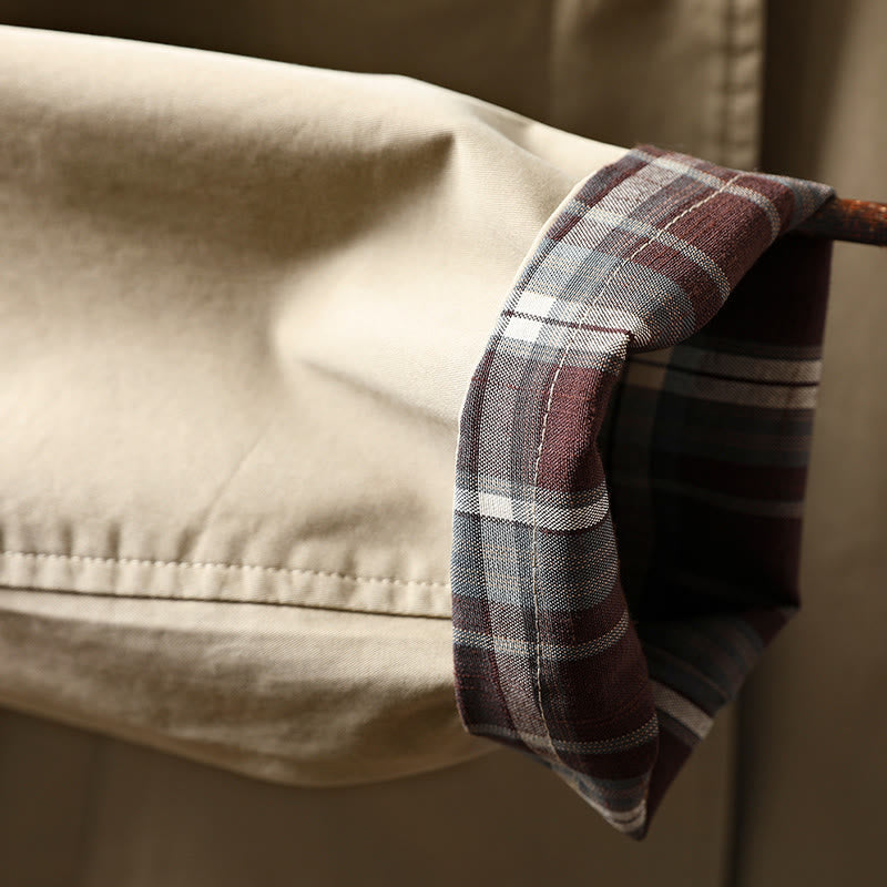 Buddha Stones秋ボタン 長袖 ミドル丈 コットン レディース ジャケット ポケット付き - image 11