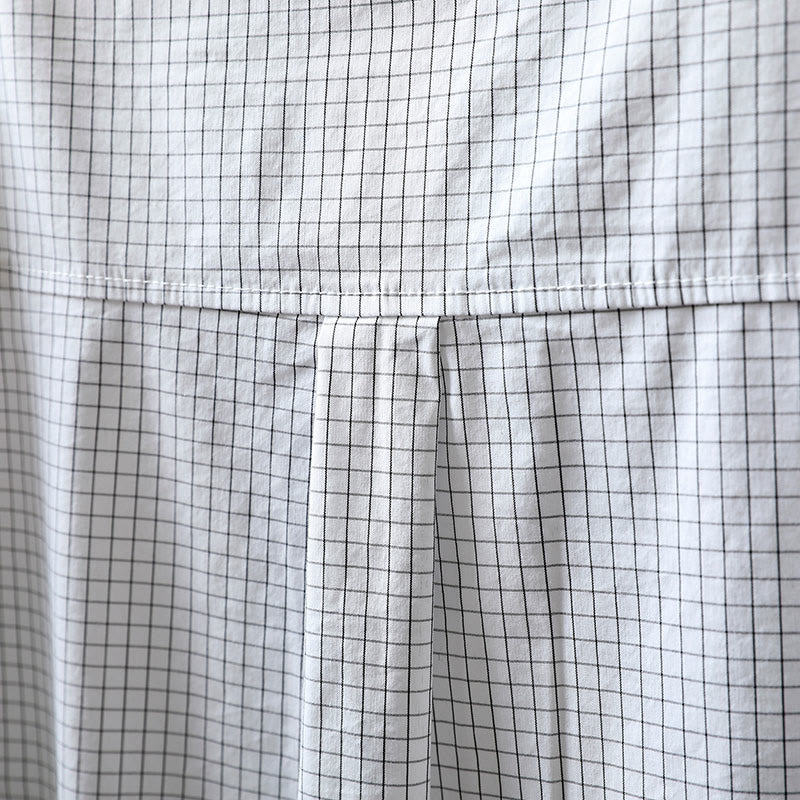 Buddha Stonesチェック柄 コントラストボタンダウン 長袖 レディース コットンシャツ - image 13