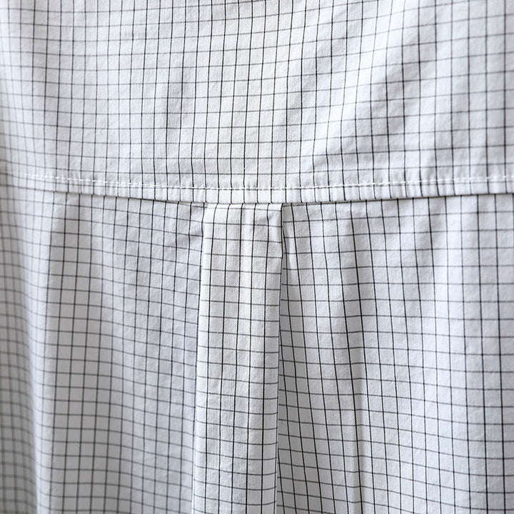 Buddha Stonesチェック柄 コントラストボタンダウン 長袖 レディース コットンシャツ - image 13