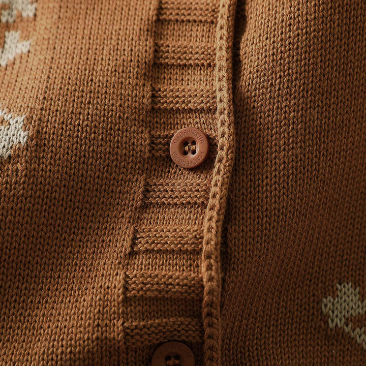 Buddha Stonesフローラルボタンコットンレディースロングバットウィングスリーブニットカーディガン - image 8