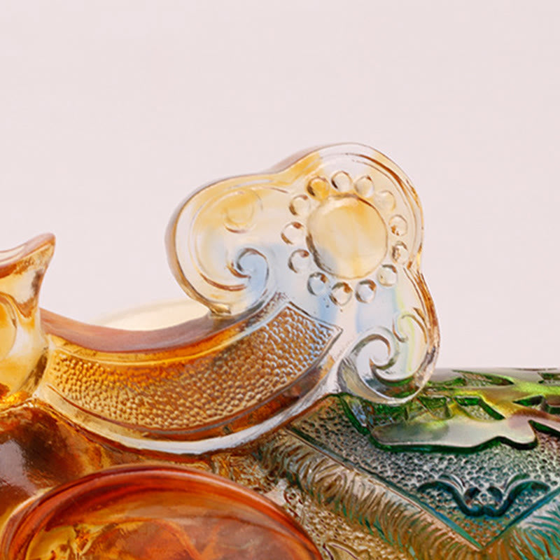 Buddha Stones手作り 琉璃水晶 象の芸術作品 知恵 富 家の装飾 - image 13