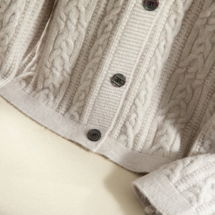 Buddha Stonesカジュアル 冬 ツイストボタンデザイン コットン レディース 長袖 ニットカーディガン - image 38