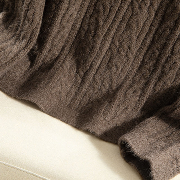 Buddha Stonesカジュアル 冬 ツイストボタンデザイン コットン レディース 長袖 ニットカーディガン - image 13