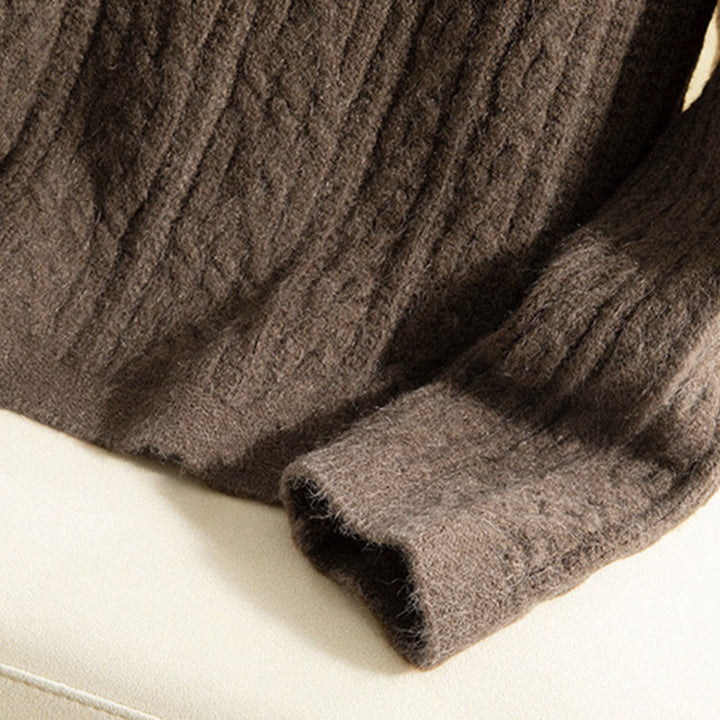 Buddha Stonesカジュアル 冬 ツイストボタンデザイン コットン レディース 長袖 ニットカーディガン - image 10