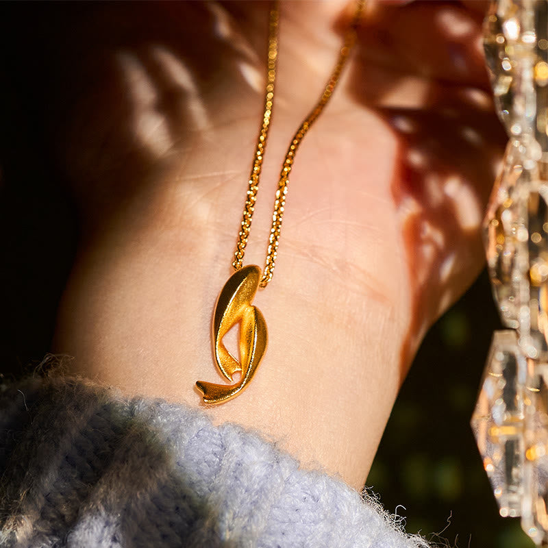 Buddha Stonesダブル鯉24Kゴールドメッキ 真鍮チェーン 富のネックレスペンダント - image 6