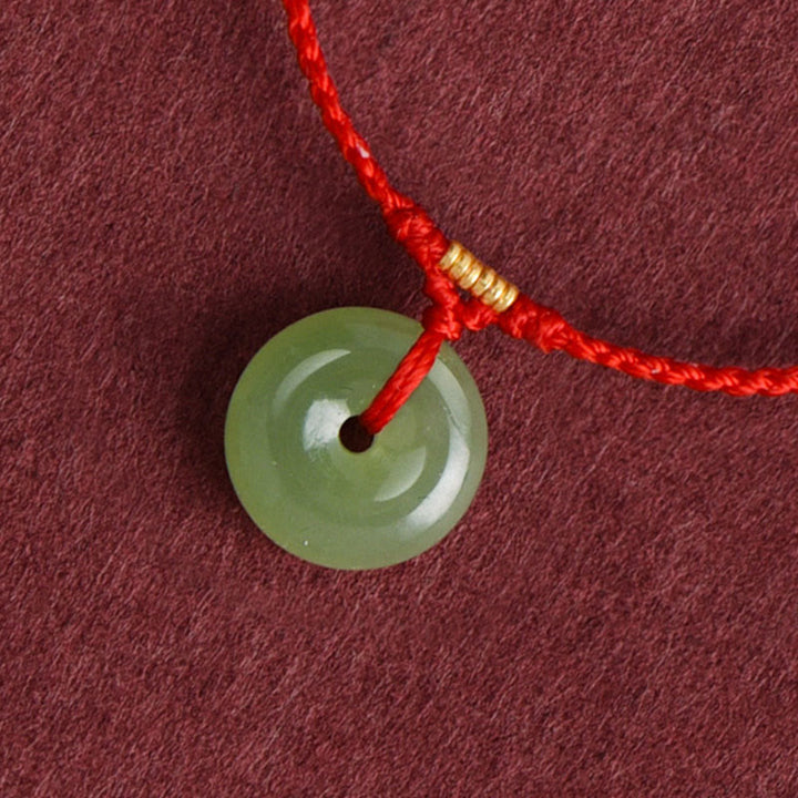 Buddha Stones天然和田翡翠平和のお守りチャームストリング 豊穣ブレスレット アンクレット - image 3