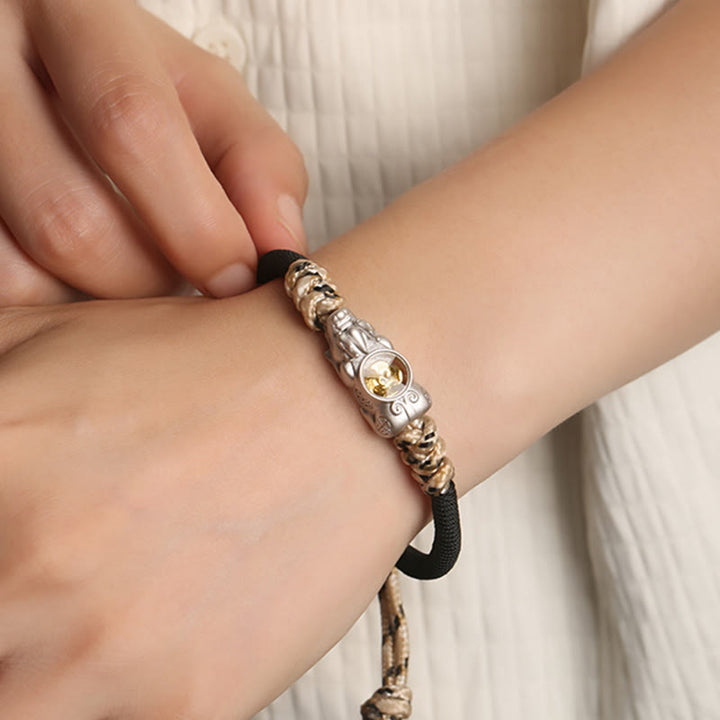 Buddha Stones貂秀 富運 手編みロープブレスレット - image 2