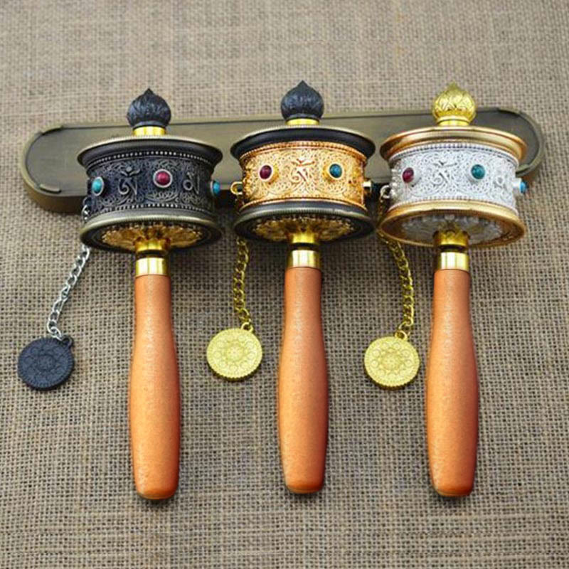 チベットの幸運の祈祷ホイールの輪飾り - image 8