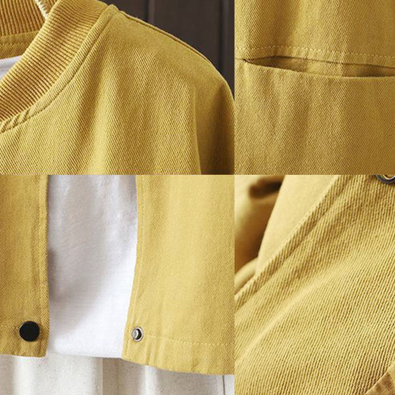 Buddha Stones秋冬 ボタンダウン レディース コットン 長袖 アウタージャケット ポケット付き - image 18