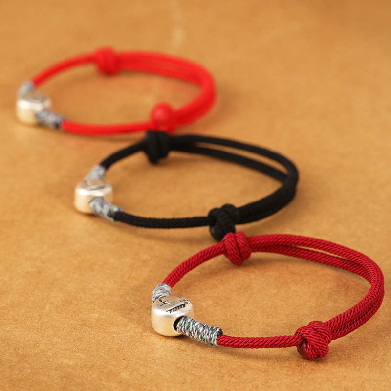 Buddha Stones999スターリングシルバー 馬年 十二支 紐編み幸運ブレスレット - image 56