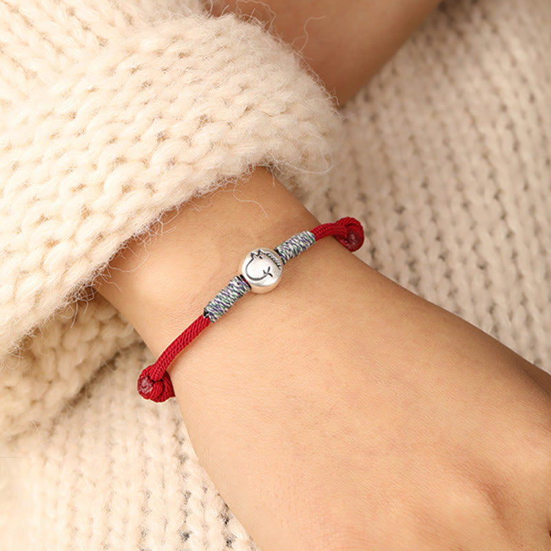 Buddha Stones999スターリングシルバー 馬年 十二支 紐編み幸運ブレスレット - image 8