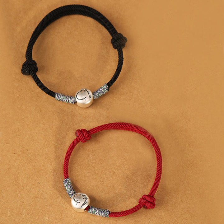 Buddha Stones999スターリングシルバー 馬年 十二支 紐編み幸運ブレスレット - image 57