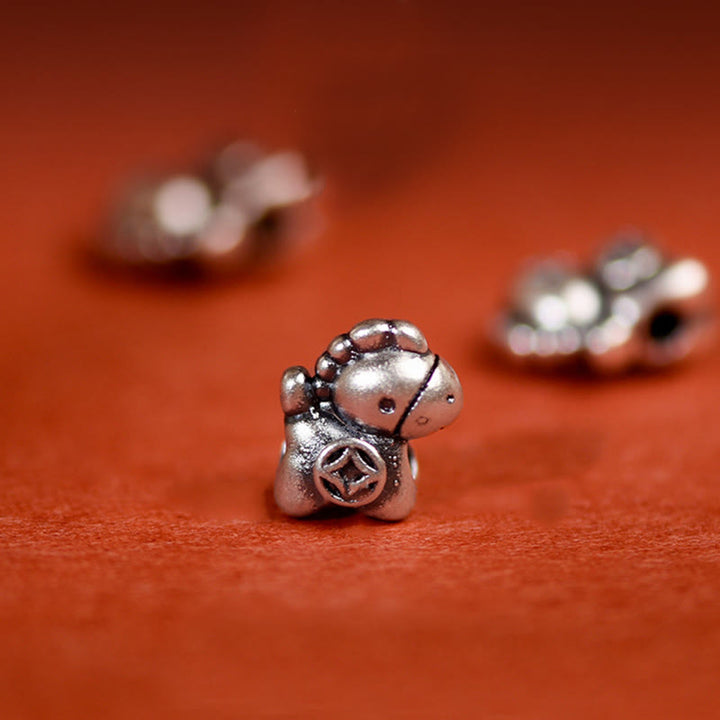 Buddha Stones999スターリングシルバー 馬年 925スターリングシルバー 平和と喜びのチャームストリング 編み込み幸運ブレスレットアンクレット - image 21