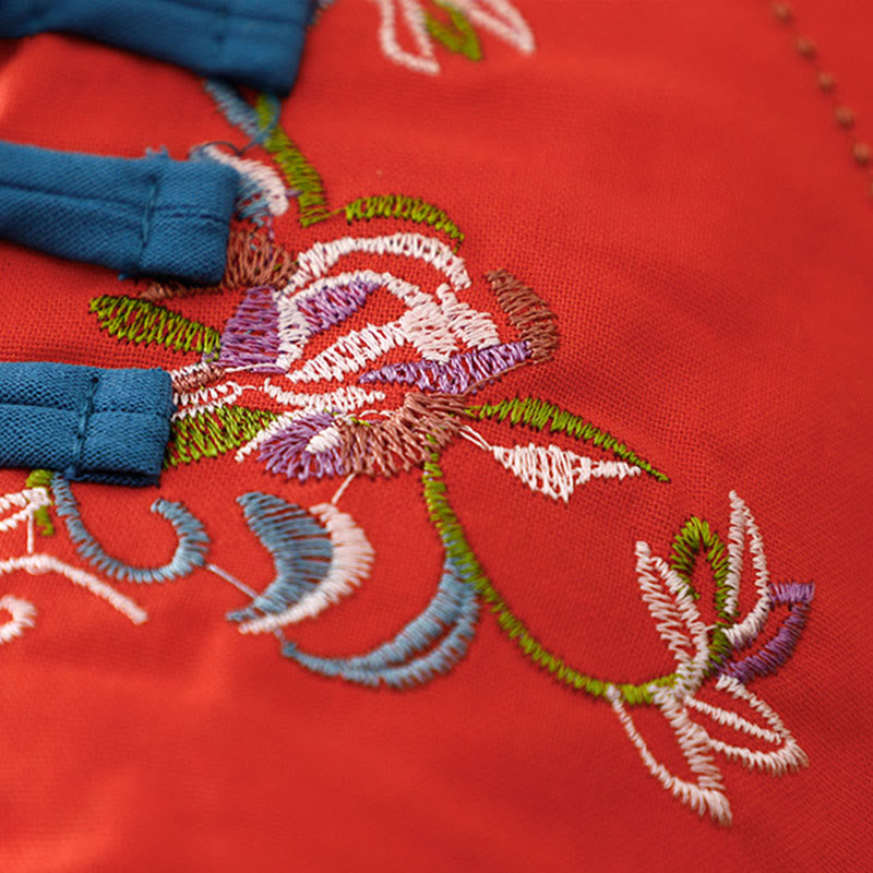 Buddha Stones冬 花刺繍 カエルボタン 長袖 レディース サーマルジャケット - image 21